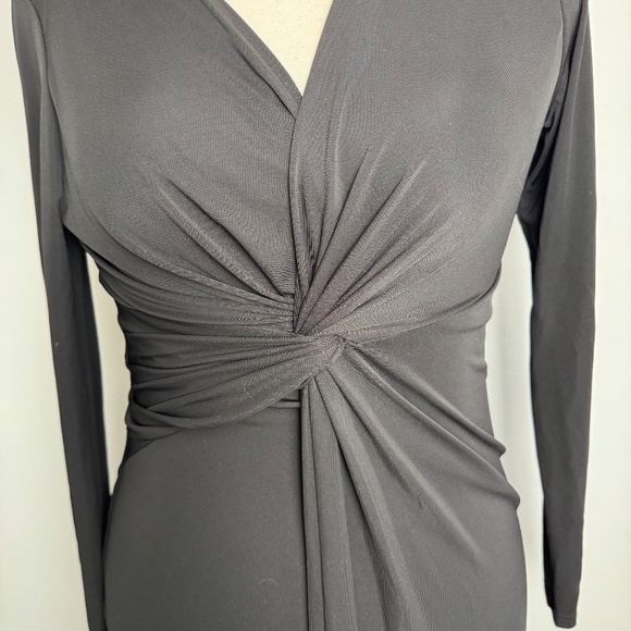 Elie Tahari Long Sleeve Black Dress - Picture 2 of 8